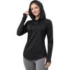 image:imageLiberty Pro Womens Sun Shirts UV Protection Long Sleeve Lightweight Quick Dry Hoodie with Thumbholes for Hiking FishingBlack
