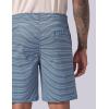 image:image3 Pack Mens 8 Chino Walking Shorts Pull On Elastic Waist Drawstring Pockets Casual Lounge HybridKhakiNavy StripeSage Green