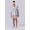 image:image3 Pack Mens 8 Chino Walking Shorts Pull On Elastic Waist Drawstring Pockets Casual Lounge HybridKhakiNavy StripeSage Green