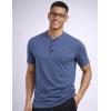 image:imageLiberty Pro 3Pack Mens Casual Henley Shirts  Comfort Soft Stretch Tees Relaxed Fit 3Button Summer TShirtsBlackNavy BlueHeather Gray