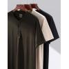 image:imageLiberty Pro 3Pack Mens Casual Henley Shirts  Comfort Soft Stretch Tees Relaxed Fit 3Button Summer TShirtsIvoryBlackOlive Green