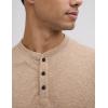 image:imageLiberty Pro 3Pack Mens Casual Henley Shirts  Comfort Soft Stretch Tees Relaxed Fit 3Button Summer TShirtsTaupeBlackBurgundy