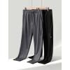 image:imageLiberty Pro 2 Pack Mens Joggers for Shorter Men  29 Inseam Sweatpants with Zip Pockets Regular Fit Tapered Workout PantsCharcoalBlack