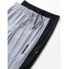 image:imageLiberty Pro 2 Pack Mens Joggers for Shorter Men  29 Inseam Sweatpants with Zip Pockets Regular Fit Tapered Workout PantsGrayBlack
