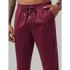 image:imageLiberty Pro 2 Pack Mens Joggers for Shorter Men  29 Inseam Sweatpants with Zip Pockets Regular Fit Tapered Workout PantsMaroonBlack