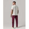 image:imageLiberty Pro 2 Pack Mens Joggers for Shorter Men  29 Inseam Sweatpants with Zip Pockets Regular Fit Tapered Workout PantsNavyMaroon