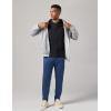 image:imageLiberty Pro 2 Pack Mens Joggers for Shorter Men  29 Inseam Sweatpants with Zip Pockets Regular Fit Tapered Workout PantsNavyMaroon