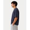 image:imageMens Oversized T Shirt Drop Shoulder Loose Fit Tee Soft Lightweight Short Sleeve Crew Neck Casual Gym Workout ShirtSlate Blue