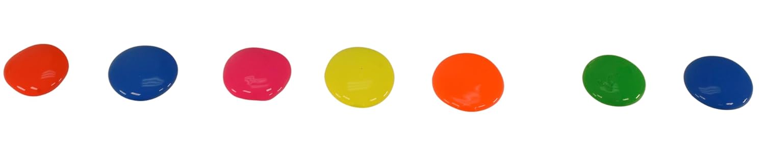 imageSax Versatemp Tempera Paints Assorted Fluorescent Colors 6 Count Pack of 1 1440727