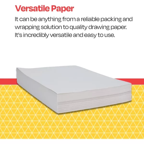 imageSax School Smart  85250 Newsprint Drawing Paper 30 lb 812 x 11 Inches 500 Sheets WhitePAPER