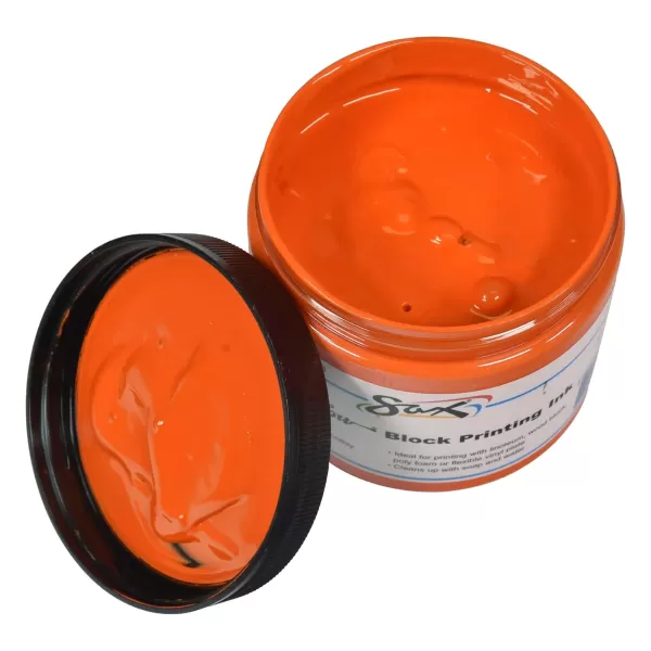 imageSax True Flow Water Soluble Block Printing Ink  16 Ounces  Orange