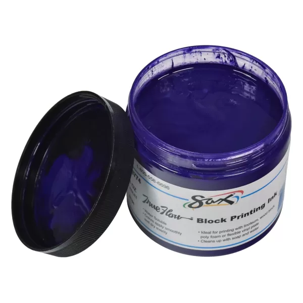 imageSax True Flow Water Soluble Block Printing Ink  16 Ounces  Violet