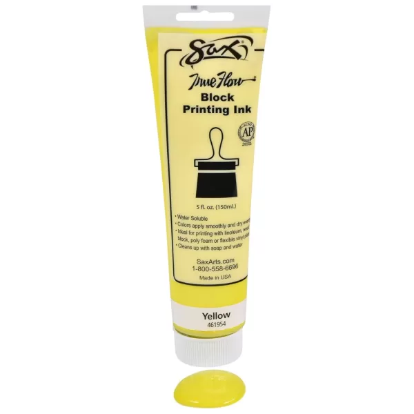 imageSax True Flow Water Soluble Block Printing Ink  5 Ounce Tube  Yellow