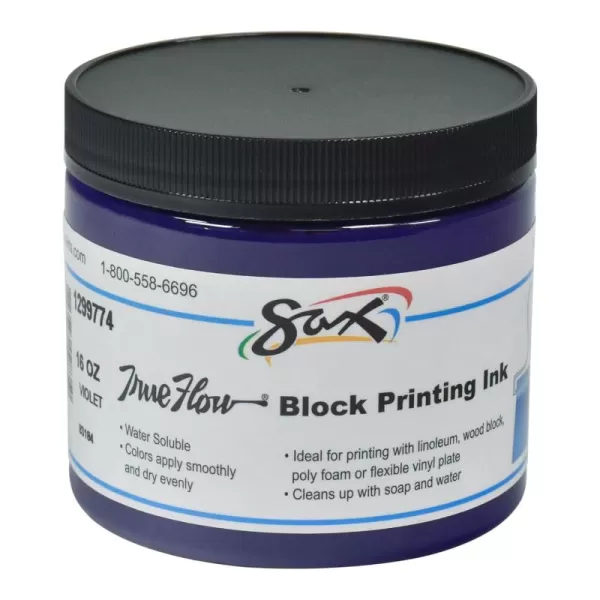 imageSax True Flow Water Soluble Block Printing Ink  16 Ounces  Violet