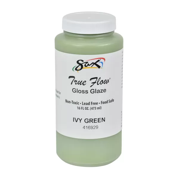 imageSax 416929 True Flow Gloss Glaze  1 Pint  Ivy Green