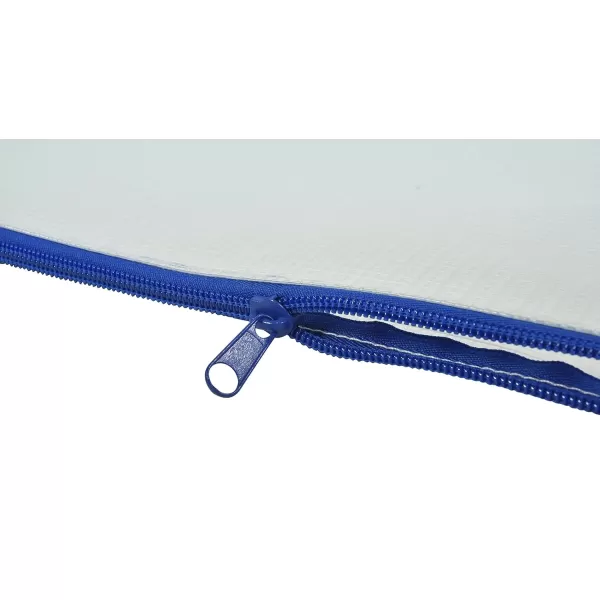 imageSax Mesh Tool Case Pouches 10 x 13 Inches Clear with Blue Trim Pack of 10