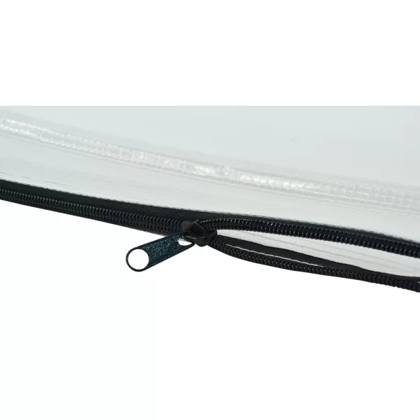 imageSax Mesh Tool Case Pouches 3 x 14 inches Clear with Black Trim Pack of 10