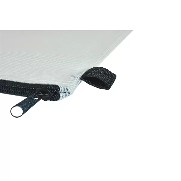 imageSax Mesh Zippered Bag 12 x 16 Inches Clear with Black Trim Pack of 10
