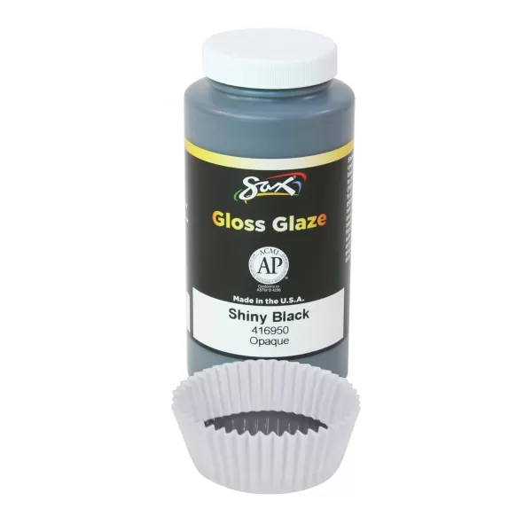 imageSax True Flow Gloss Glaze Shiny Black 1 Pint  416950