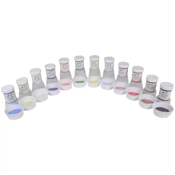imageSax True Flow Underglaze Set 2 Ounces Acrylic Assorted Colors Set of 12  1371407