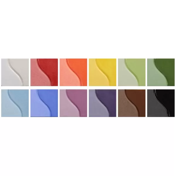 imageSax True Flow Underglaze Set 2 Ounces Acrylic Assorted Colors Set of 12  1371407