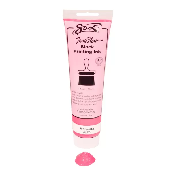 imageSax True Flow Water Soluble Block Printing Ink  5 Ounce Tube  Magenta