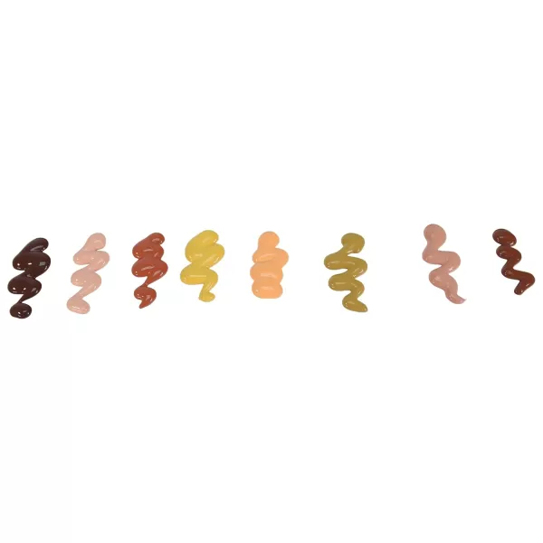 imageSax Versatemp HeavyBodied Deluxe Tempera Paint for School and Arts and Crafts Use Assorted Skin Tone Colors 16 Ounce Pints Set of 8