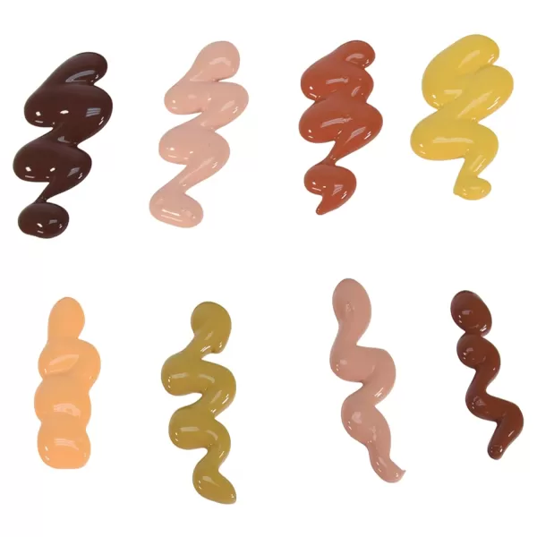 imageSax Versatemp HeavyBodied Deluxe Tempera Paint for School and Arts and Crafts Use Assorted Skin Tone Colors 16 Ounce Pints Set of 8