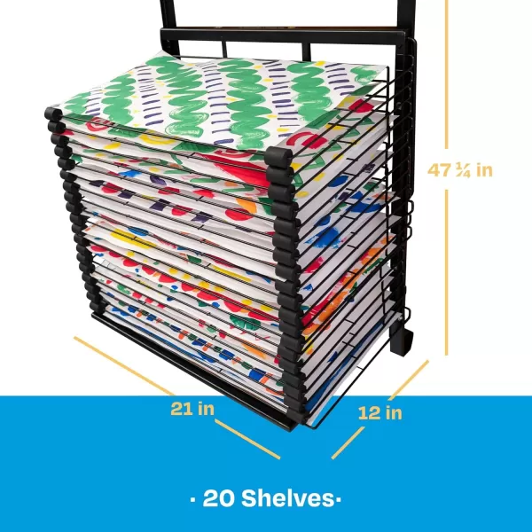 imageSax409129 OverTheDoor Drying Rack 20 Shelves 412 x 2112 in1