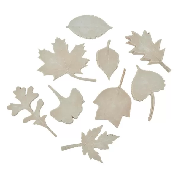 imageSax Natures Impressions Leaf Print Assorted Sizes Set of 10Brown