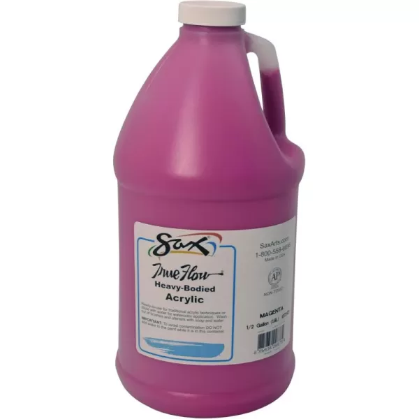 imageSax True Flow Heavy Body Acrylic Paint 12 Gallon Magenta  408508 64 Fl Oz Pack of 1Paint