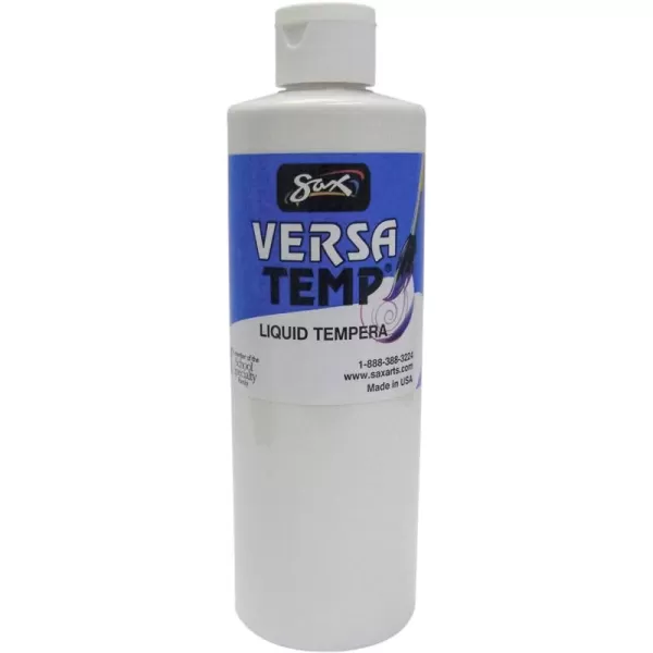 imageSax Versatemp HeavyBodied Tempera Paint White 1 Pint  1440695 16 Fl Oz Pack of 116 Fl Oz Pack of 1