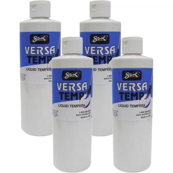 imageSax Versatemp HeavyBodied Tempera Paint White 1 Pint  1440695 16 Fl Oz Pack of 116 Fl Oz Pack of 4