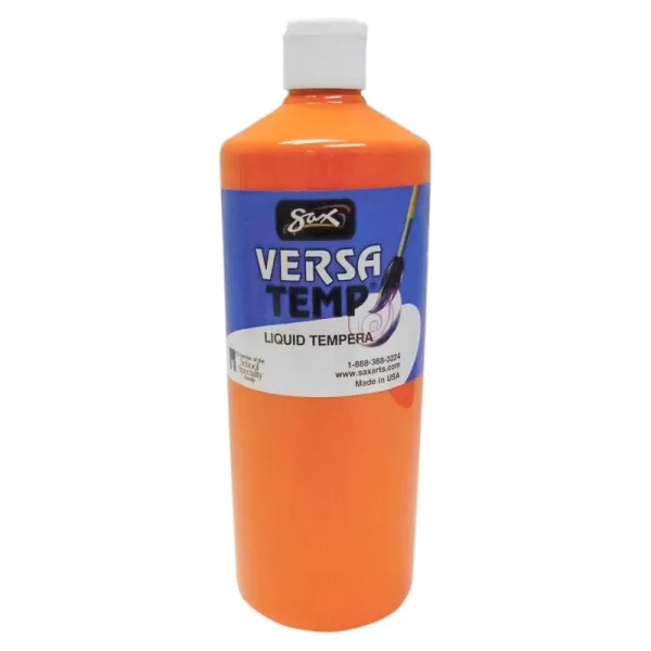 imageSax2680 Versatemp HeavyBodied Tempera Paint Orange 1 Quart Nautical Jade