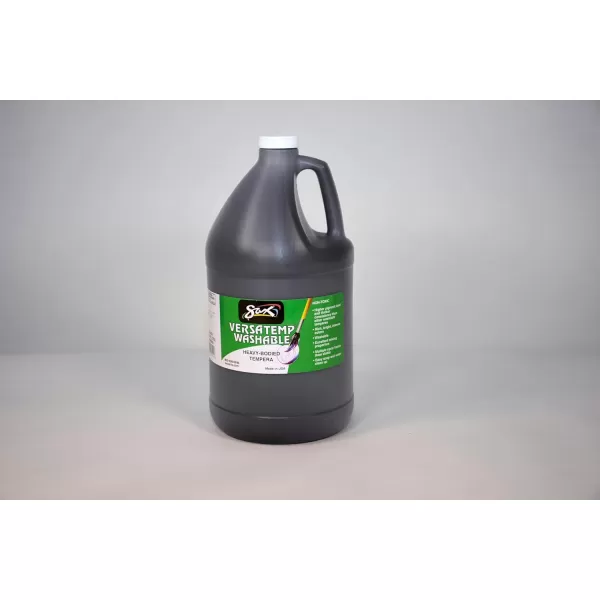 imageSax Washable Versatemp Heavy Bodied Tempera Paint Black 1 Gallon