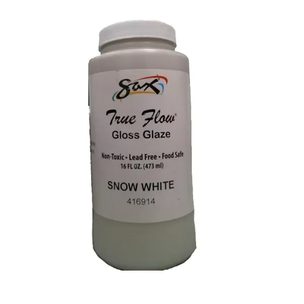 imageSax  416914 True Flow Gloss Glaze Snow White 1 Pint