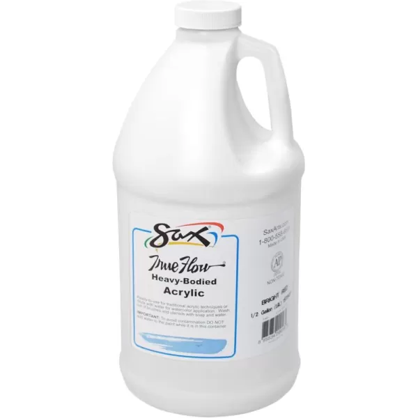 imageSax True Flow Heavy Body Acrylic Paint 12 Gallon Blockout White  402600 62 Fl Oz Pack of 1Paint