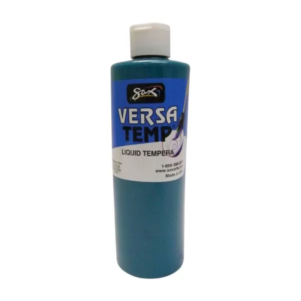 imageSax Versatemp HeavyBodied Tempera Paint Turquoise 1 Pint  1440693
