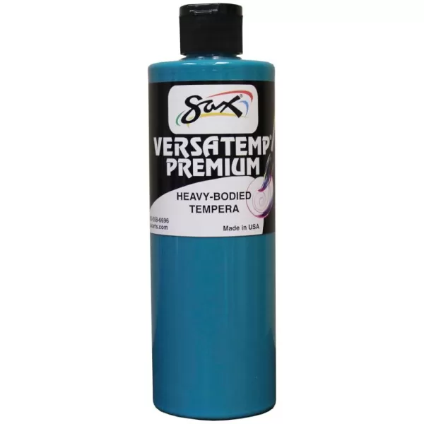 imageSax Versatemp Premium HeavyBodied Tempera Paint Turquoise 1 Pint
