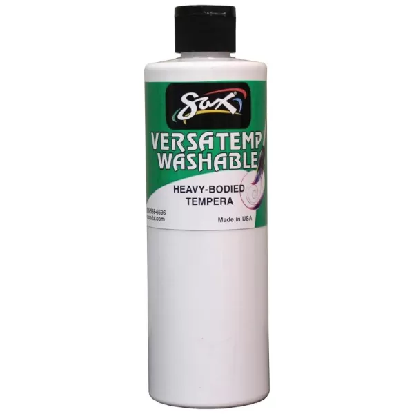imageSax Washable Versatemp Heavy Bodied Tempera Paint White 1 Pint