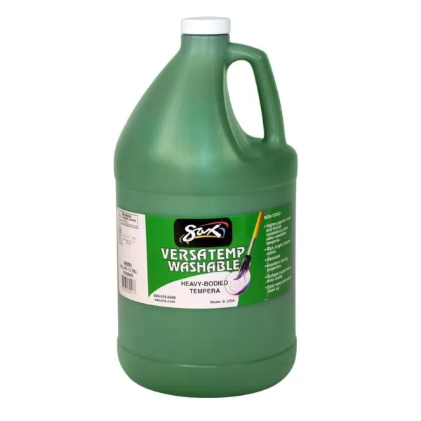 imageSax Washable Versatemp Heavy Bodied Tempera Paint Green 1 Gallon