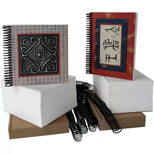 imageSax Spiral Bookmaking Classroom Pack 6 x 6 Inches Pack of 12