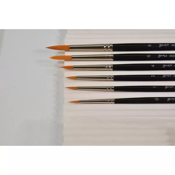 imageBrush Golden TAKLON Watercolor SH RND ASST  SAX Set of 6
