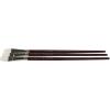 imageSax Optimium White Taklon Brushes Brights Type Long Handle Size 8 Pack of 3