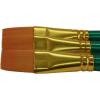 imageSax Optimum Golden Synthetic Taklon Paint Brushes Flat Size 1 Pack of 3