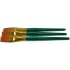imageSax Optimum Golden Synthetic Taklon Paint Brushes Flat Size 1 Pack of 3