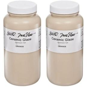 imageSax True Flow Gloss Glaze Orange 1 Pint 20 cm  14301181 Count Pack of 2