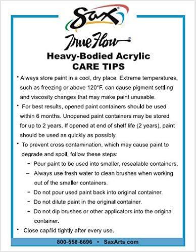 imageSax True Flow Heavy Body Acrylic Paint Set Pints Assorted Colors Set of 12  439304Assorted
