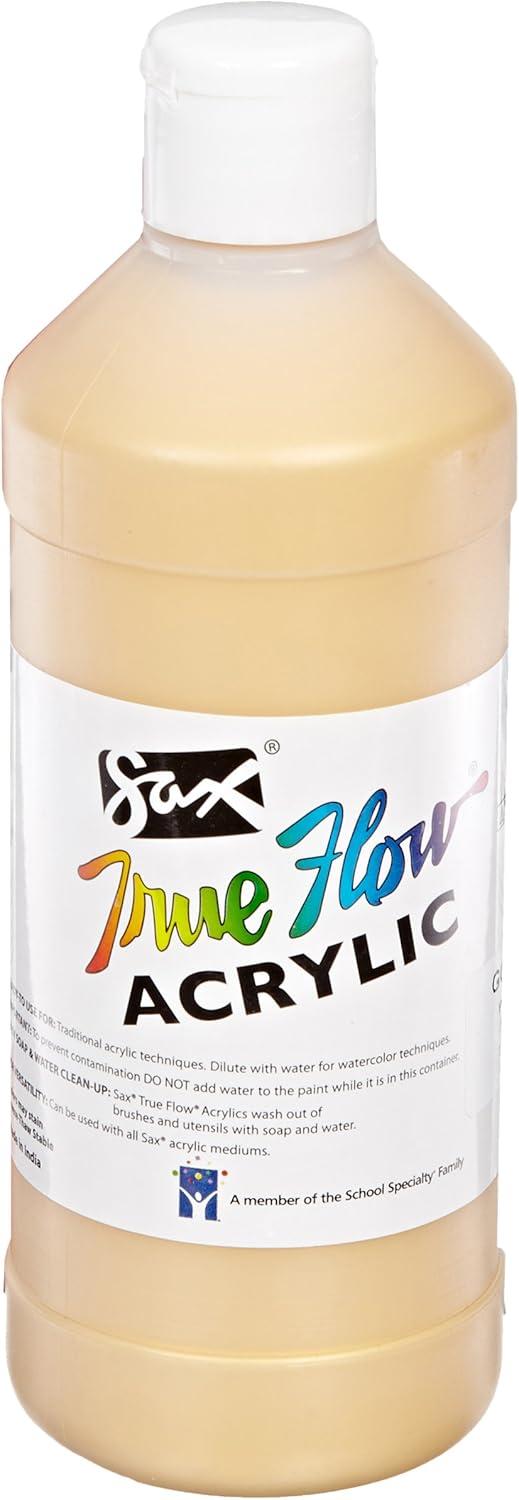 imageSax True Flow Heavy Body Acrylic Paint Set Pints Assorted Colors Set of 12  439304Assorted Metallic Colors