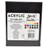 imageSax Premium Acrylic Paint Assorted Colors 034 Ounce Tubes Set of 18